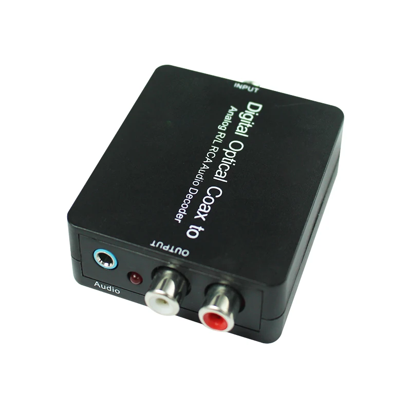 Audio decoder SPDIF Coaxial to RCA for Dolby DTS digital Amplifier Analog Converter amplifier with dc cable audio converter adapter audio converter audio decoder audio converter amplifier