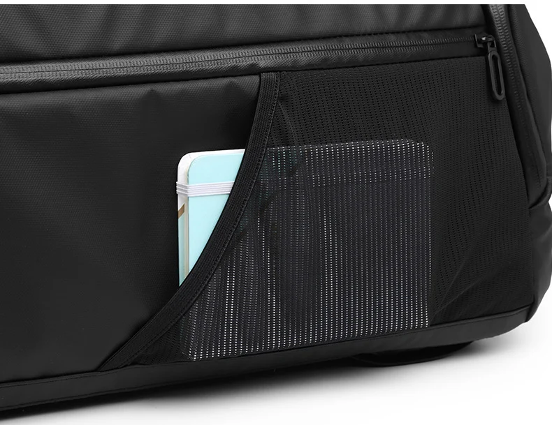 Neouo Fashion Anti-Theft Lock Multi Pocket Duffels Bag Stretch Mesh Bag