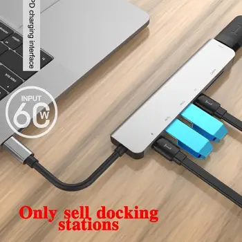 

type-c docking station HDMI 4KPD7 in one usb hub 7 station docking HUB one in multi-port converter V6B7