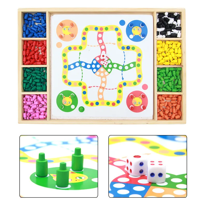 

Children Fun Mushroom Nail Combination Fight Inserted Board Toy Parent And Child Educational Force Toy Wooden Box Jigsaw Puzzle