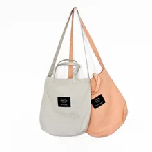 В настоящее время в Корейском стиле тканевая сумка оптом простая универсальная ручная сумка двойного назначения Холщовая Сумка школьный a Generati