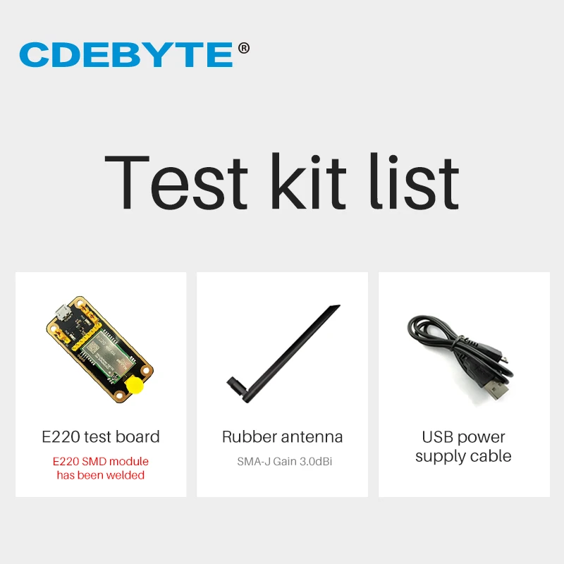 Test Board Kit for E220-400T22S Wireless Serial Port Module USB Board RF Module CDEBYTE E220-400TBL-01