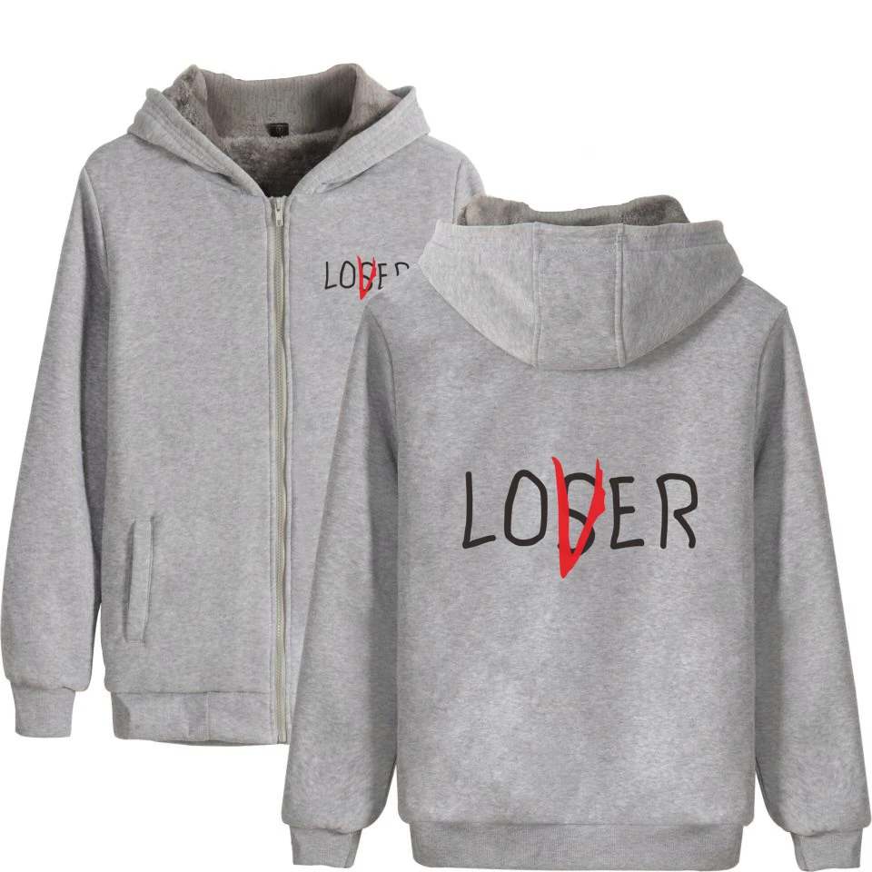 Movie It Loafers Клубная супер теплая Толстовка для мужчин/женщин новая распродажа Зимняя мода Loser Lover Толстая Толстовка утепленная флисовая толстовка