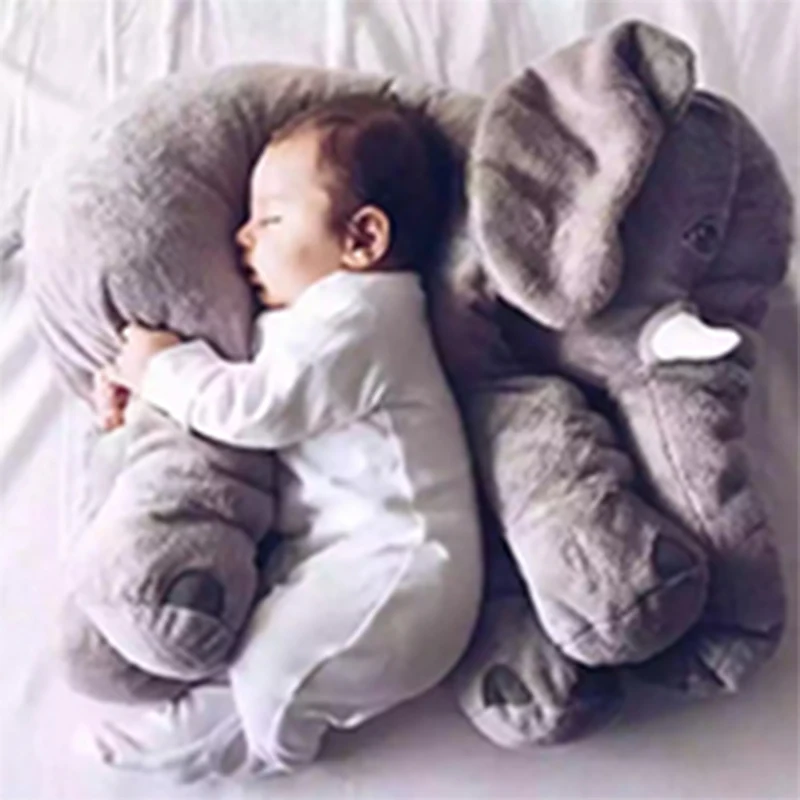 60cm Large Plush Elephant Toy Kids Sleeping Back Cushion stuffed Pillow Doll Baby Gift for A10855 | Дом и сад
