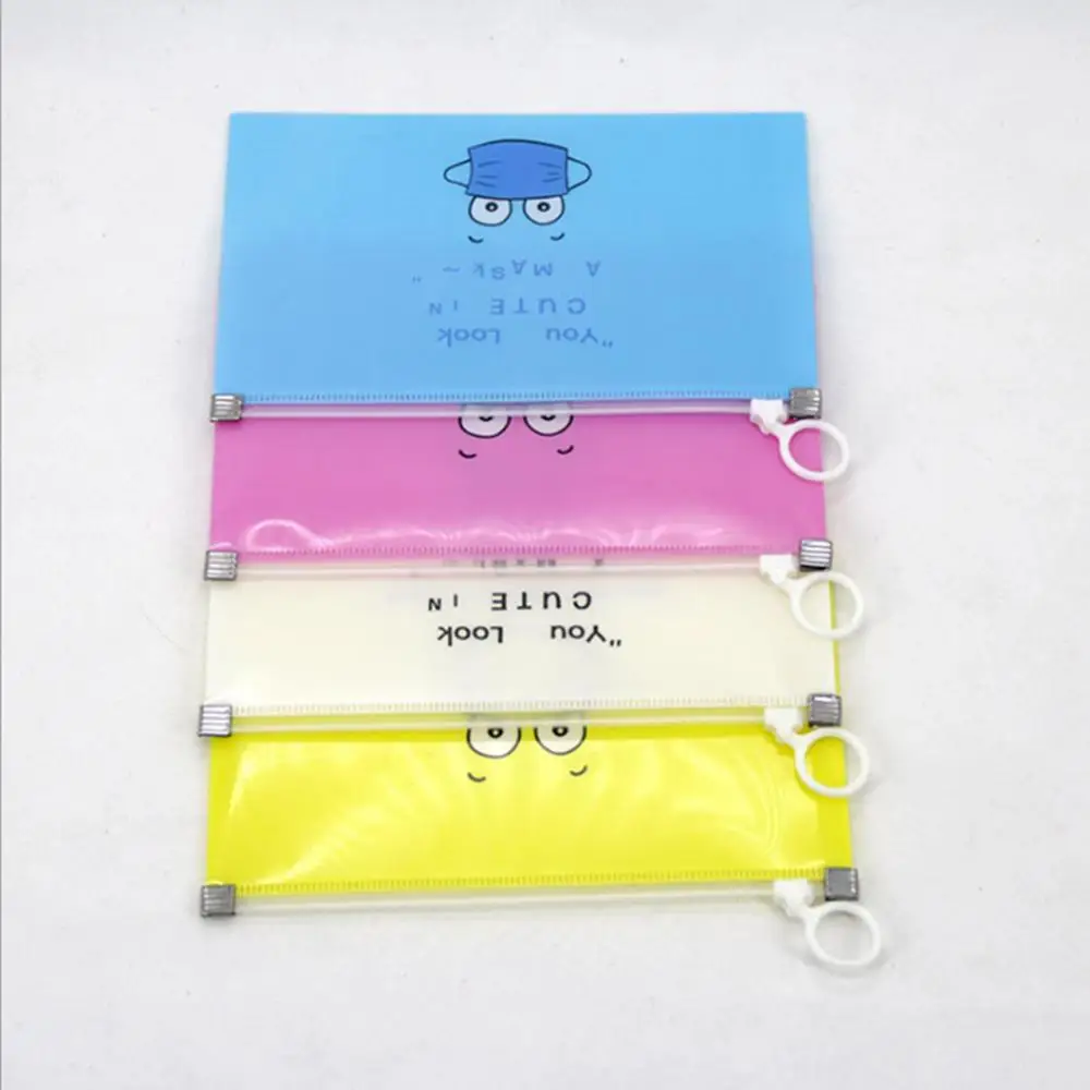 

10pcs Fashion Kid's Antibacterial Mask Cover Bag Portable Facemask Holder Face Mask Storage Box Case Save Mask Can Be Reused