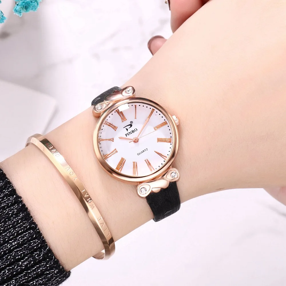 

Casaul Women's Simple Watches For All Occasions Charming Quartz Leather Strap Band Watch Analog Wrist Watches Women Clock Reloj