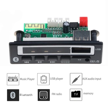 

Bluetooth 5.0 MP3 Player Music Wireless Receiver Audio Decoder Module USB TF FM Radio MP3 Decoding Board For Car Accessories DIY