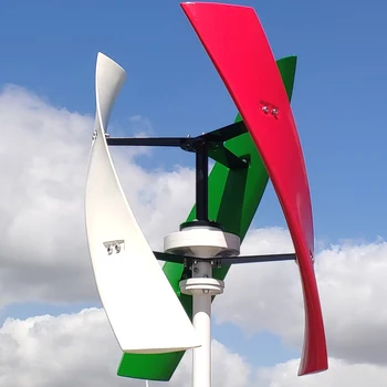 

FX 1000w 3 Blades 24/48/96/120v 1.5m Start Up 250RPM no noise Vertical Wind Turbine Generator For Home Use