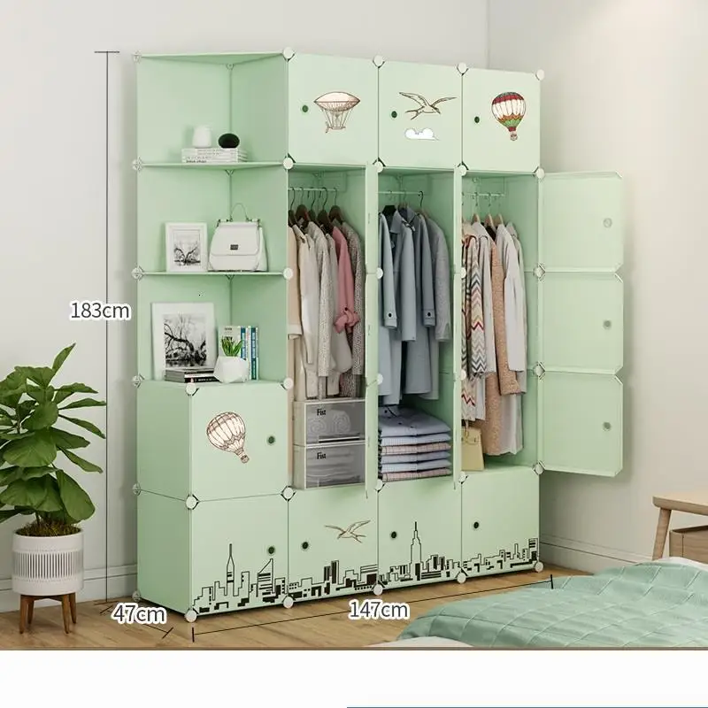 Guardaroba Mobile Szafa Meuble Ropero Placard Armadio De Dormitorio мебель для спальни Mueble Guarda Roupa шкаф - Цвет: Version J