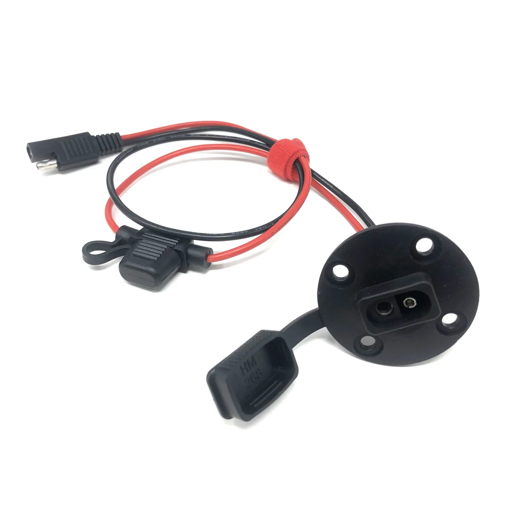 CERRXIAN 30CM 12AWG SAE Socket Solar Weatherproof Sidewall Port DIY Cord Generator Car SAE Quick Disconnect Wire Harness Panel Mount Power Cable with Cap for Motorcycle CERRXIAN 30CM 12AWG SAE Socket Solar Weatherproof Sidewall Port DIY Cord Generator Car SAE Quick Disconnect Wire Harness Panel Mount Power Cable with Cap for Motorcycle