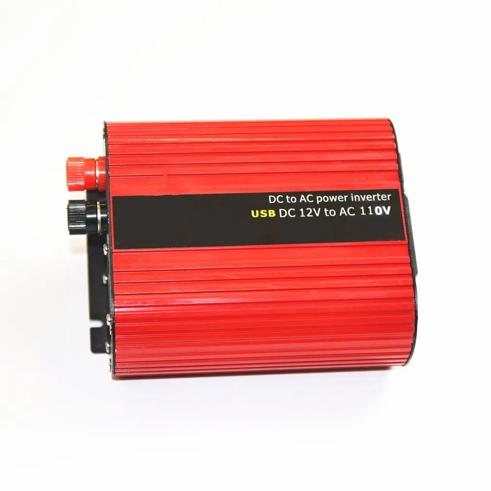 800 Вт автомобильный инвертор DC12V к AC110V Dual USB Преобразователь мощности высокая эффективность преобразования трансформатор из алюминиевого сплава