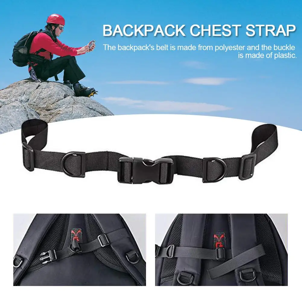 Heavy Duty Einstellbare Rucksack Brustgurt Brustgurt mit Schnalle für Jogging und Wandern Rucksack Brustgurt
