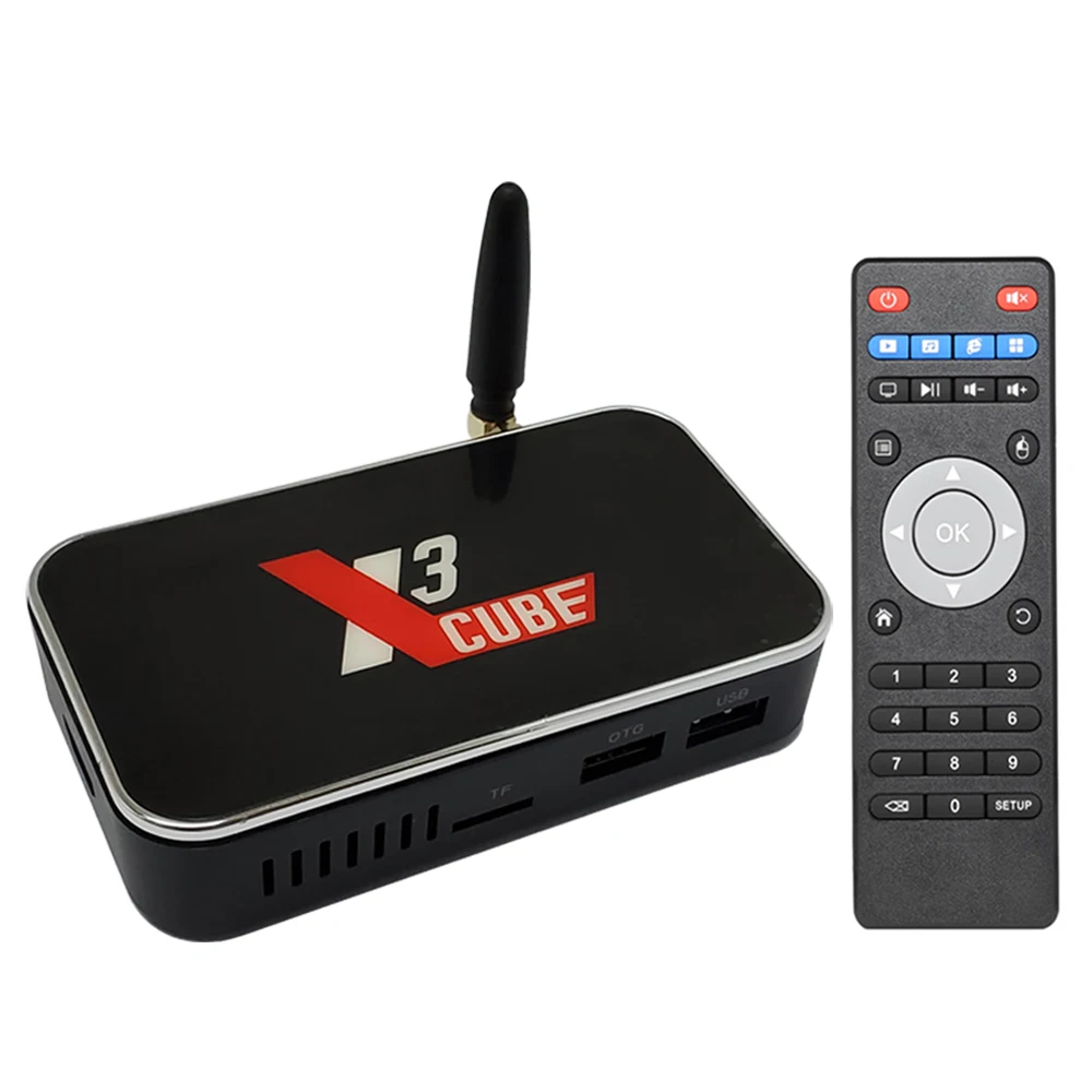 UGOOS Amlogic S905X3 Smart TV Box Android 9 0 X3 CUBE 2 ГБ 4 DDR4 16 32 ROM 4G 5G WiFi BT 4K HD медиаплеер PRO|ТВ-приставки и