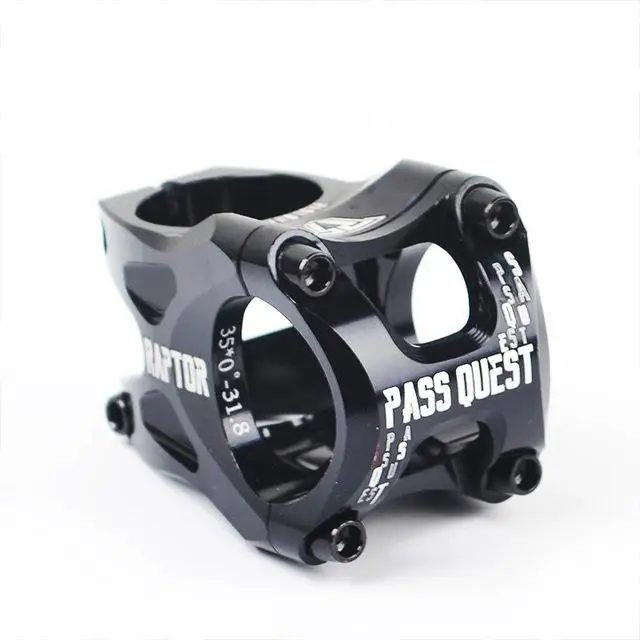 Пройти QUEST RAPTOR Stem 31,8 мм горный велосипедный вынос велосипед MTB части алюминиевый сплав am, DH ENDURO FR DJ - Цвет: Черный