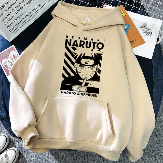 Japanese Anime Cool Akatsuki Hoodies Women Funny Cartoon Graphic Hoodie Harajuku Oversized Sweatshirt Pullover Unisex Beige22
