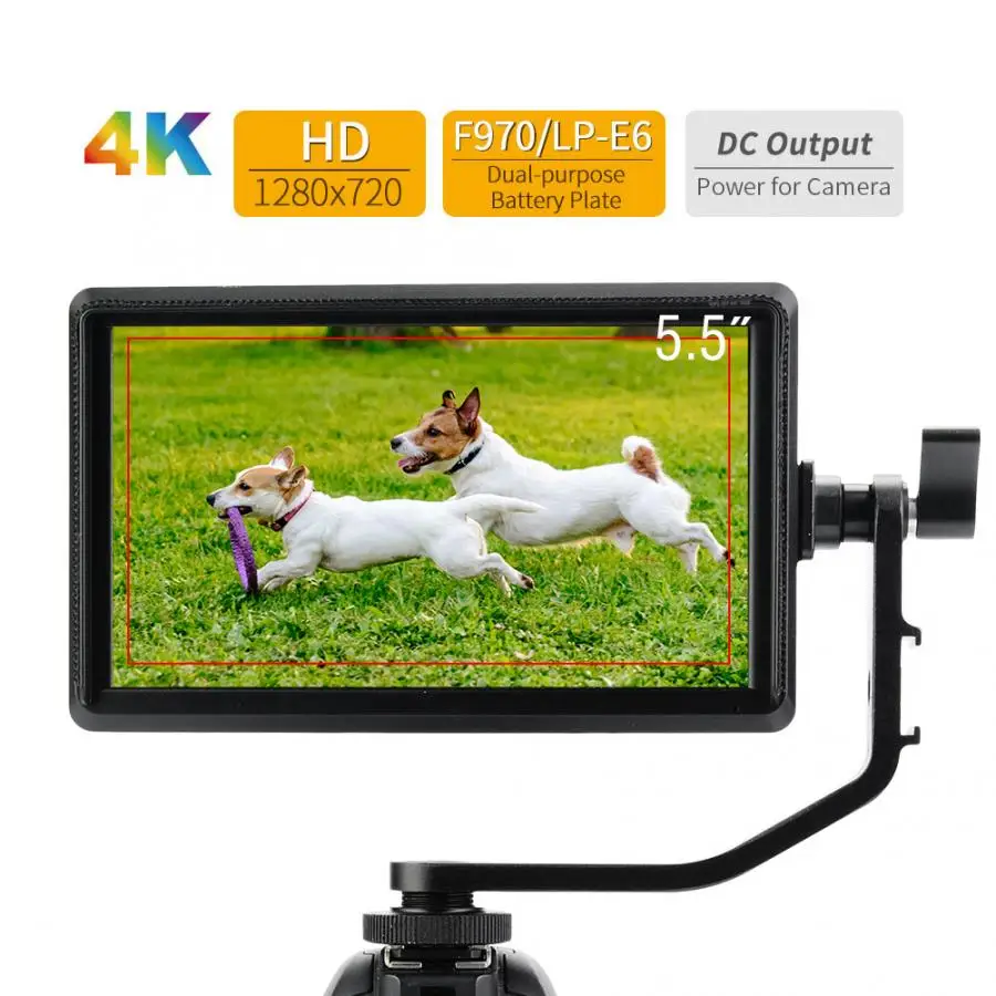 

FEELWORLD S55 5.5 inch Camera DSLR Field 4K HDMI Small Full HD 1280x720 Camera DSLR Field