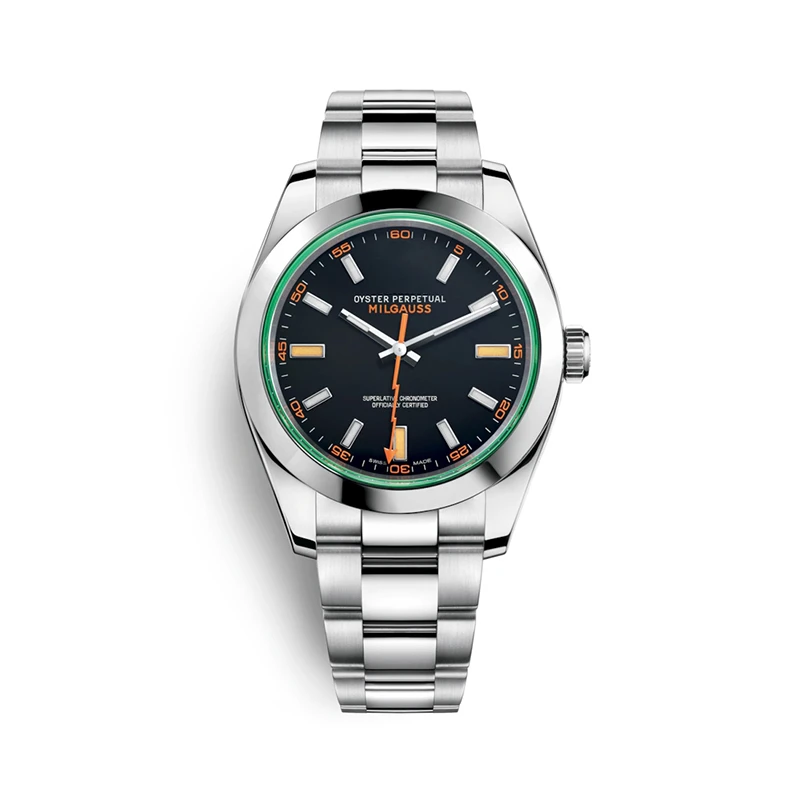 Rolexable Роскошные мужские часы серии 40 мм синий циферблат автоматические механические мужские часы из зеленого стекла высокое качество 904L