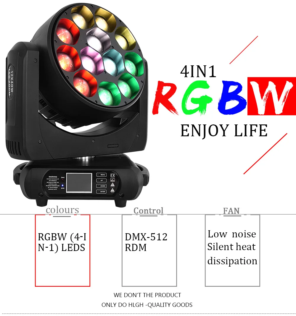 Dj фонарь светодиодный для вечеринки lyre moving head bee-eye 12x40 Вт RGBW 4в1 красящий стробоскопический светильник s wash луч эффект для дискотеки ночного клуба свадьбы