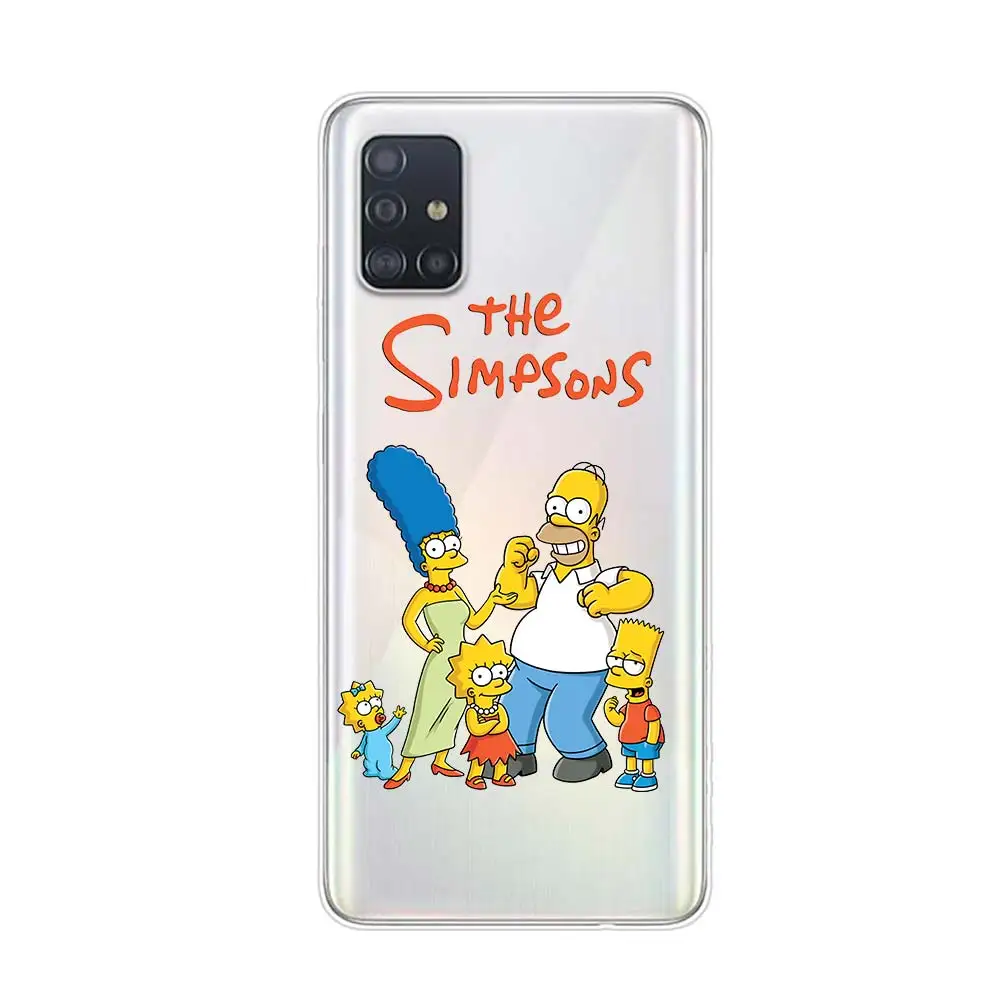 samsung flip phone cute Funny Simpsons For Samsung Galaxy A01 A11 A12 A13 A22 A21S A31 A41 A42 A51 A71 A32 A52 A72 A02S A53 A33 Phone Case kawaii phone cases samsung Cases For Samsung