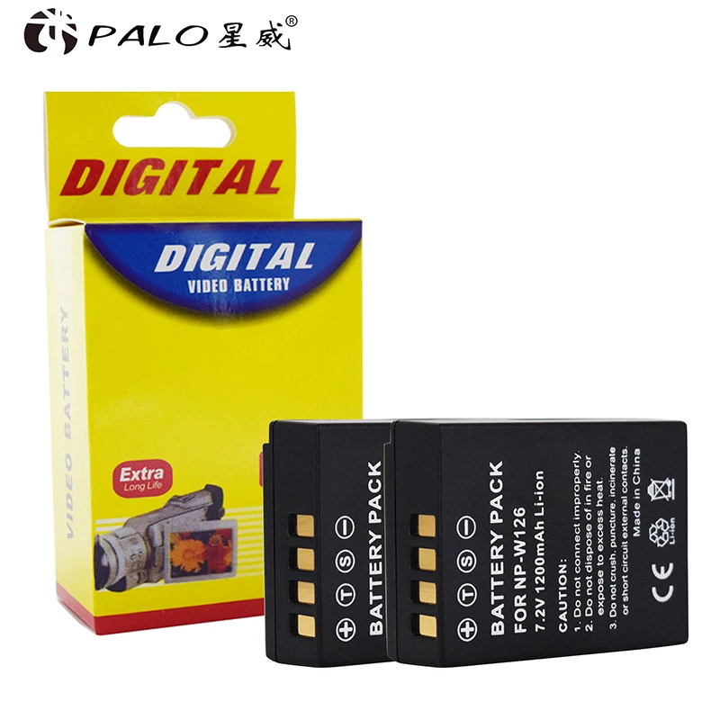 PALO LCD NPW126 USB Цифровое зарядное устройство + 2pc NP W126 W126s camera Fuji X100F XPRO1 аккумулятор для