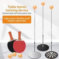 PingPong Training Machine Tennis Rebound Trainer Set PingPong Paddle Rebound Shaft Machine Indoor Practice Tennis Training Tools