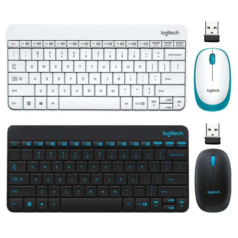 Logitech MK245 w/USB приемник Nano Беспроводная мини клавиатура мышь комбо 1000 точек/дюйм