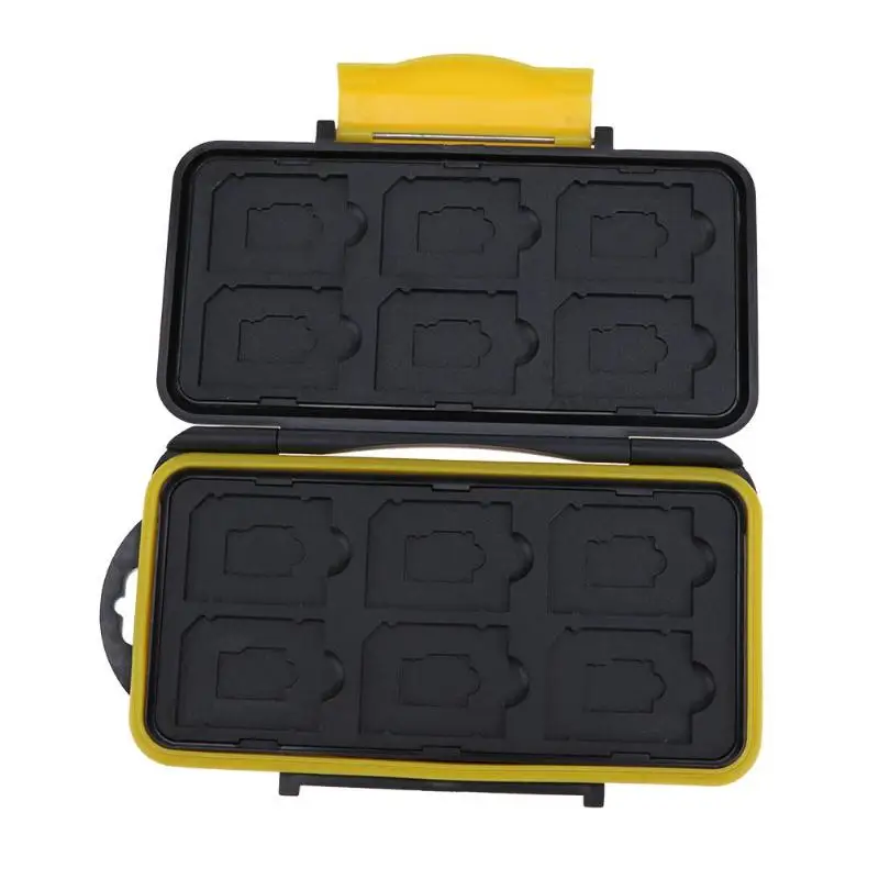 ALLOYSEED 12 слотов водонепроницаемый чехол для карт памяти протектор держатель SD Micro SD TF хранение карт коробка Защитная крышка сумка-чехол