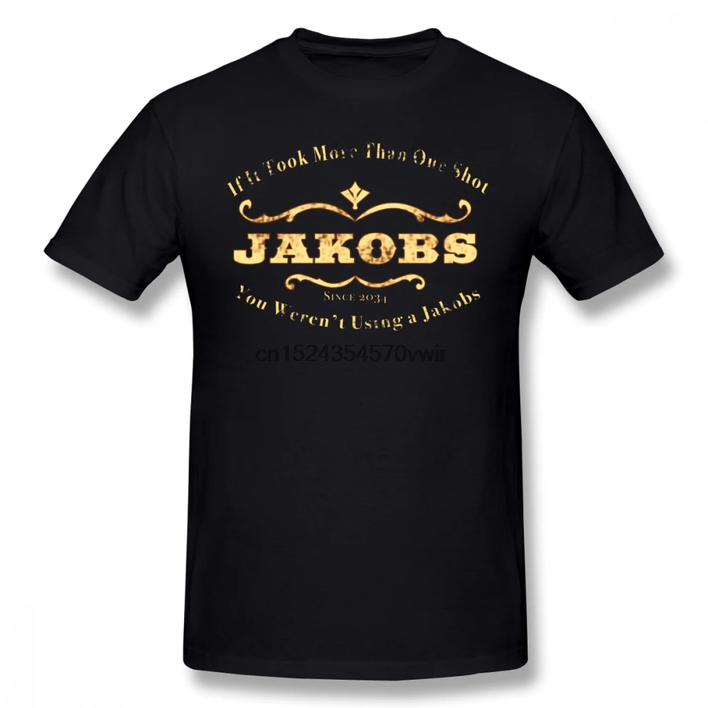 Shirt Short Sleeve Borderlands T 4xl Mens Tshirt Summer 100 Cotton Printed Funny Tee Jakobs Weapons T-Shirt | Мужская одежда
