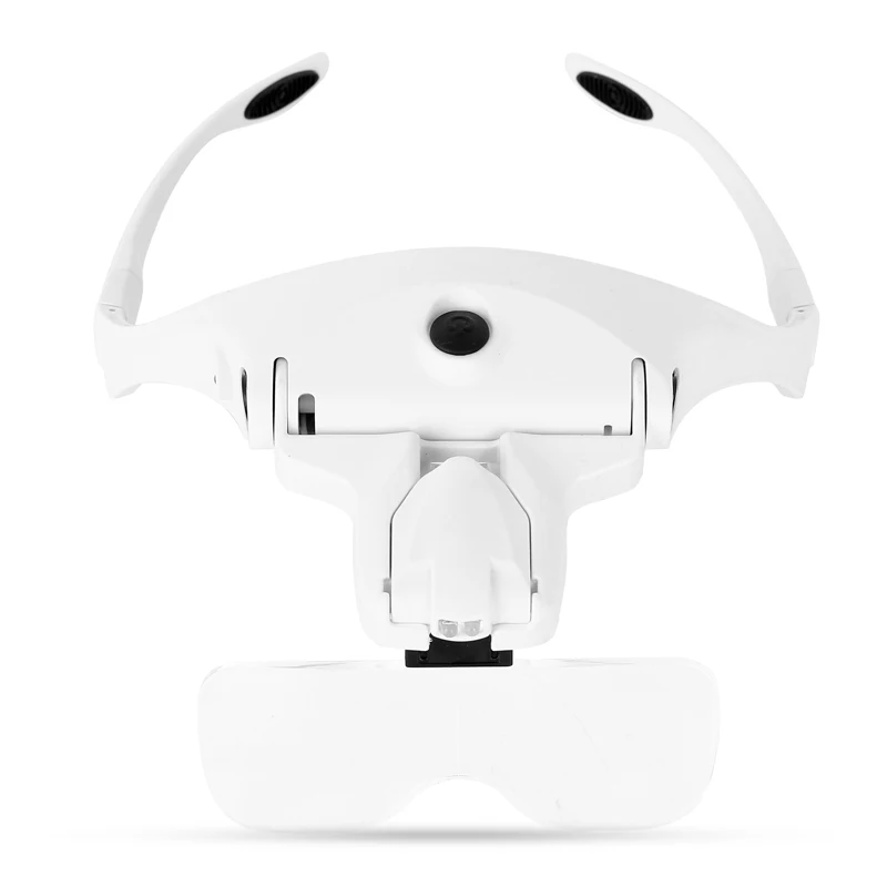Наголовник Лупа на голову светильник Hands Free увеличительное стекло лупа козырек для электроники часы ремонт ювелирных изделий