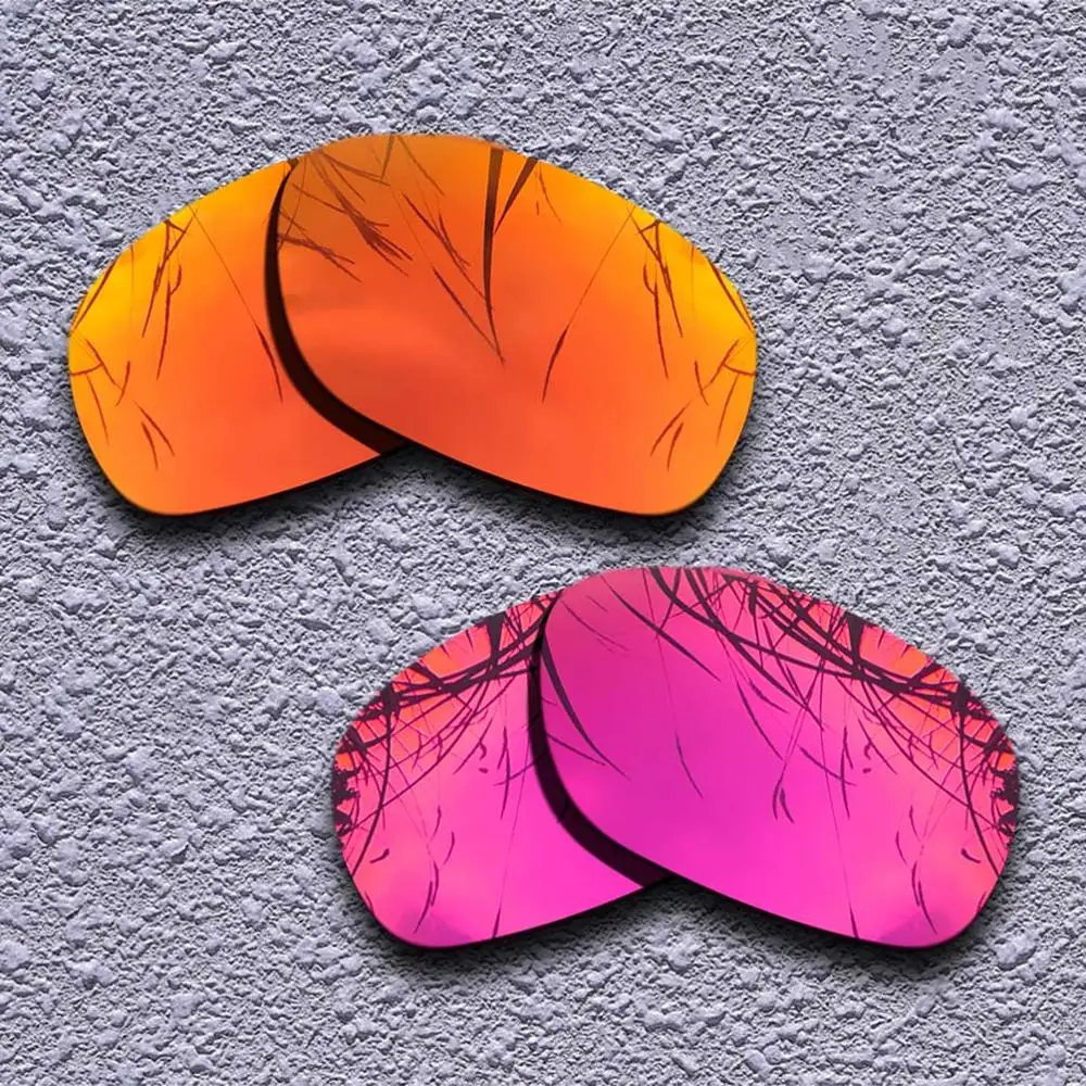2 пары поляризованных сменных линз для солнцезащитных очков Oakley Ten-X-несколько вариантов - Цвет линз: Fire Red-Red