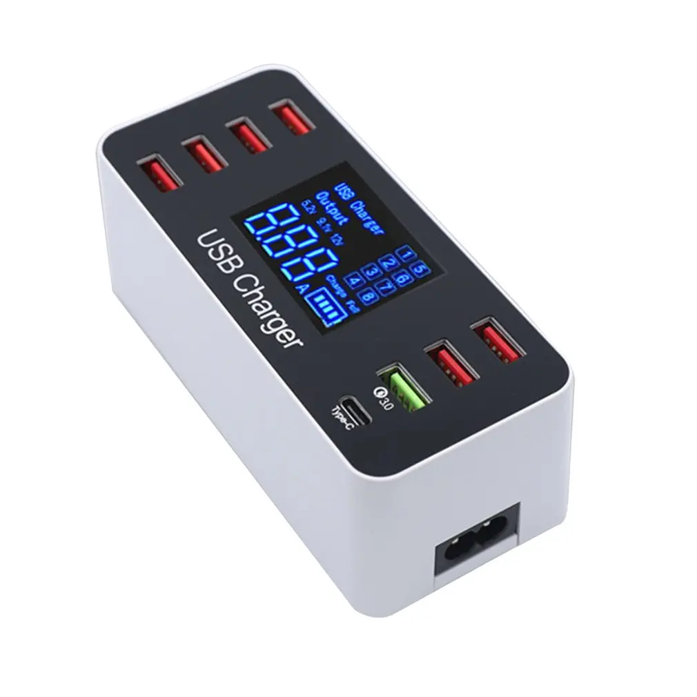 

Multi Fast USB Charger Quick Charge 3.0 Multiple USB Phone Charging Station Universal USB HUB Charger QC 3.0 LED Display