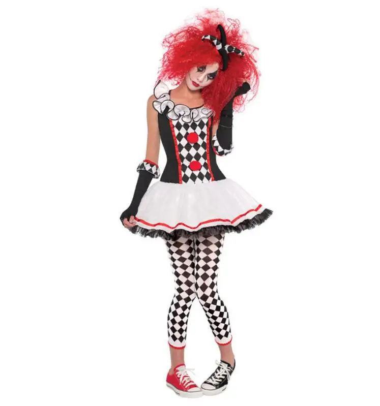 Роскошный костюм на Хеллоуин для женщин и взрослых; забавные костюмы цирка клоуна; карнавальные костюмы; карнавальные вечерние костюмы; Куинн, мед, джокер
