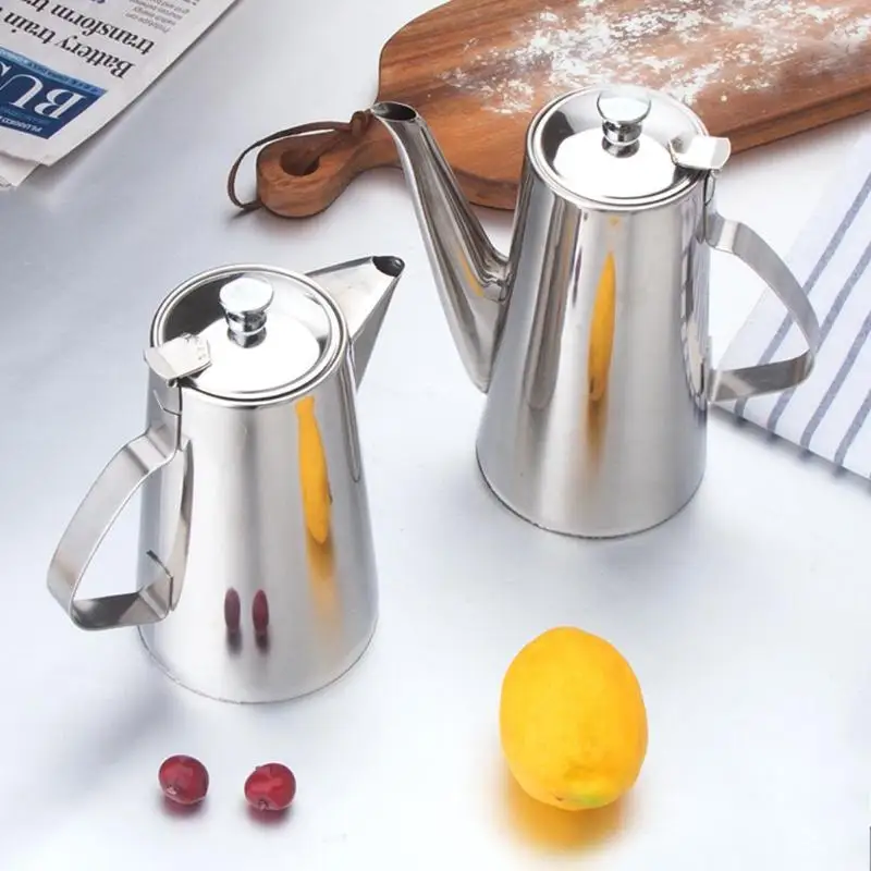 1.5L чайник для кофе из нержавеющей стали, ручной чайник для ресторана ...