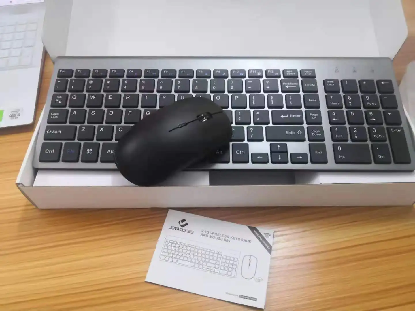 

Wireless Keyboard Mouse Set Ergonomic Mouse PC Mause Silent Button Keyboard and Mouse Combo 2.4G for Laptop PC