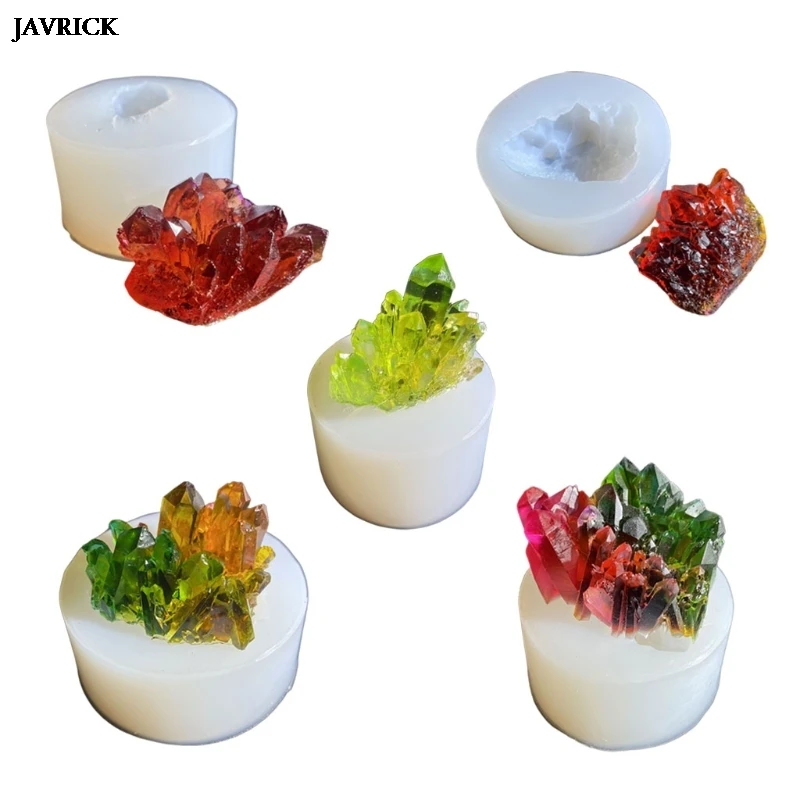 

Simulation Original Stone Crystal Cluster Epoxy Resin Molds Silicone Moud DIY Handmade UV Resin Craft Pendant Jewelry Making