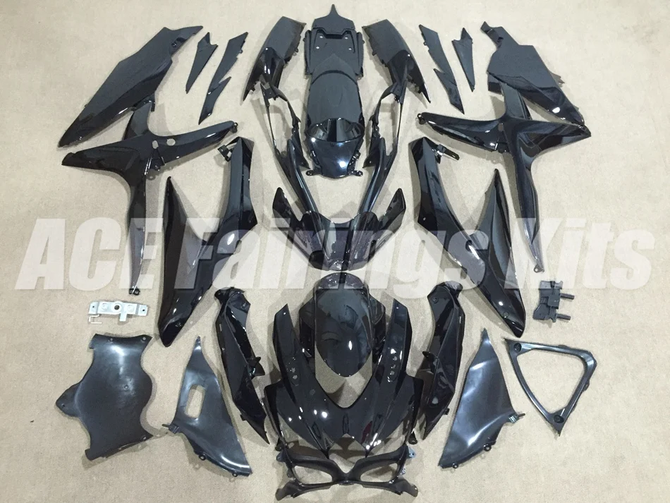 Инжекционного метода литья) ABS комплект обтекателей для Suzuki GSXR600 GSXR750 600 750 08 09 10 K8 2008 2009 2010 обтекатель комплект высокого качества черная глянцевая