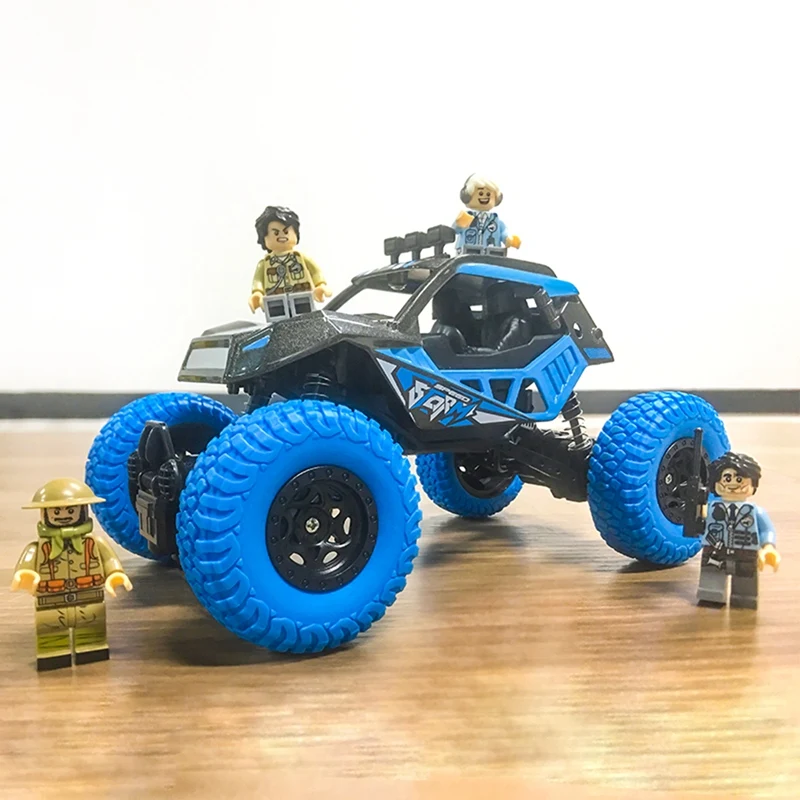 Горячая-Rc автомобиль 4Wd 2,4 Ghz скалолазание автомобиль Bigfoot модель дистанционного управления Внедорожник игрушка, синий