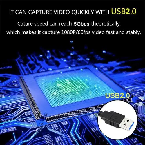 HDMI Карта видеозахвата USB 2 0 60 кадров в секунду 1080p игровая карта записи коробке