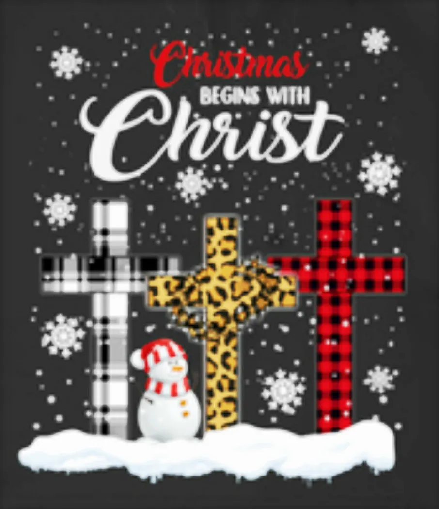 Christmas Begins with Christ Unisex Hoodie Christian Christmas Gift