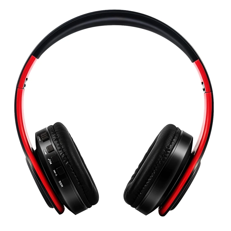 HIFI Stereo Earphones Bluetooth Headphone Music Headset FM and Support SD Card with Mic for Mobile Xiaomi Iphone Samsung Tablet