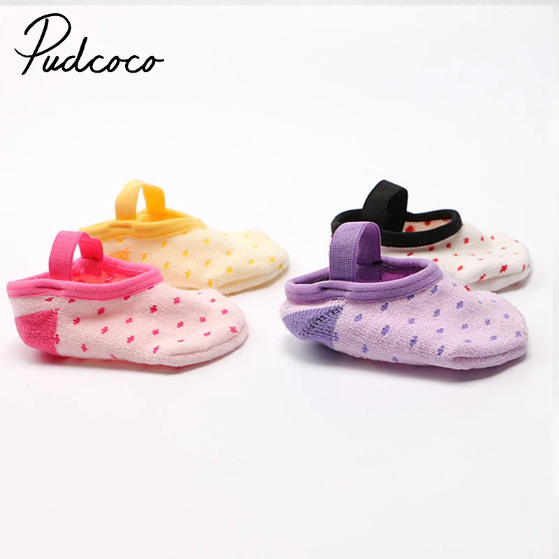 Baby Polka Dot Foot Socks Accessories Girl Anti-slip Cotton Trim Socks Infant Toddler Newborn Elastic Band Slipper Shoes Boots