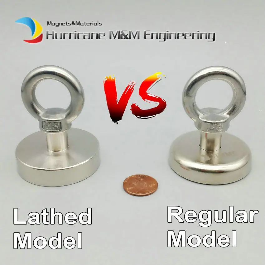 120 кг Тяговый магнит диаметр 16-60 мм подъемный магнит прижимной А3 стальной Неодимовый рыболовный магнит Deap морской спасательный