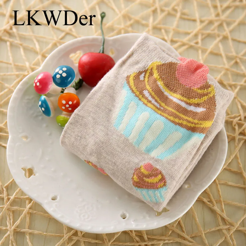 LKWDer/5 пар женских носков модные хлопковые носки с милыми животными короткие женские весенне-осенние мягкие теплые Дышащие носки Meias