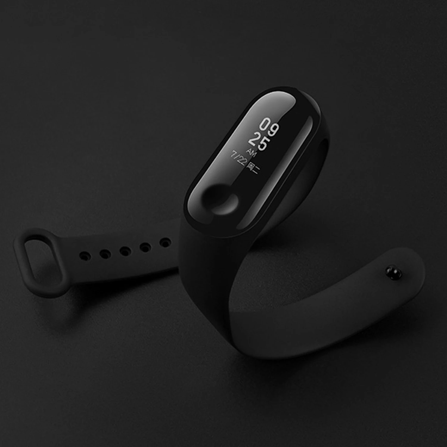 2 шт. сменный ремешок для часов Gosear с защитной пленкой Xiaomi Mi 3 Miband Mi3 аксессуары