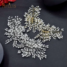 

A246 Crystal Wedding Hair Combs Bridal Flower Headpiece Women Tiara Bride Hair Ornaments Jewelry Wedding Headband Headwear