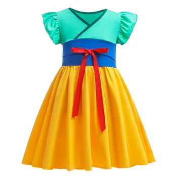 

New Halloween hua mulan costumes Baby Girl party Princess Dress children Cosplay Costume