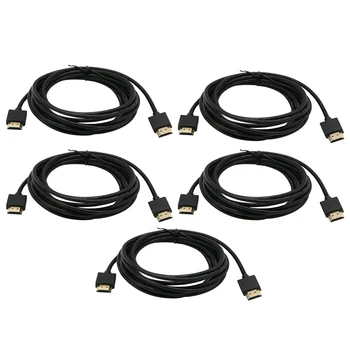 

5Pcs 1.8M 6FT Ultra Slim Thin HDMI 1.4 Cable for BLURAY HDTV LCD HD TV 1080P 5X