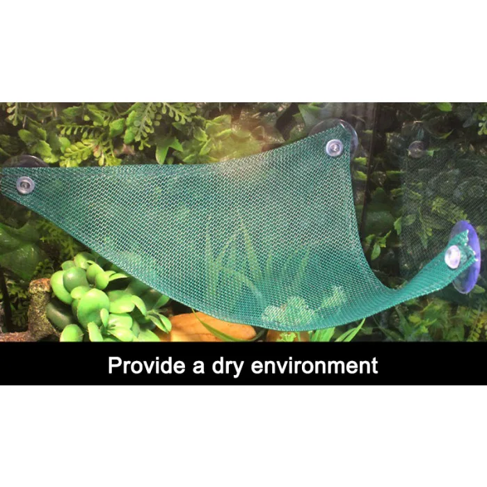 Breathable Mesh Reptile Hammock Lounger for Small Bearded Dragons Lizards Snakes E2S
