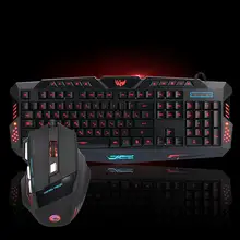 USB Проводная клавиатура и мышь комбинированный RGB светодиодный с подсветкой для геймеров ПК ноутбук Настольный компьютер клавиатура мышь набор Быстрая