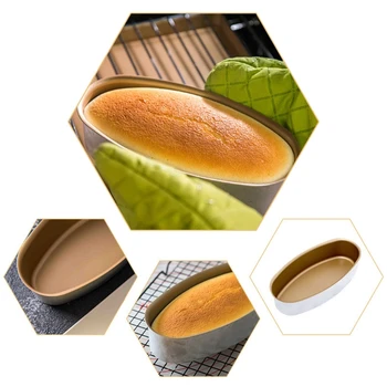 

8 Inch Oval Cheese Cheesecake Pan Meatloaf Bread Cake Mold Non Stick Baking Tool
